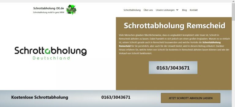 Schrottabholung Crange – kostenlose Abholung von allen Metallen, Autos, Haushaltsgeräten und mehr Schrott in Crange abholen lassen?