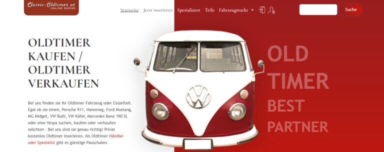 Classic-oldtimer.at: Umfangreiche Angebote und Services im Oldtimer Markt